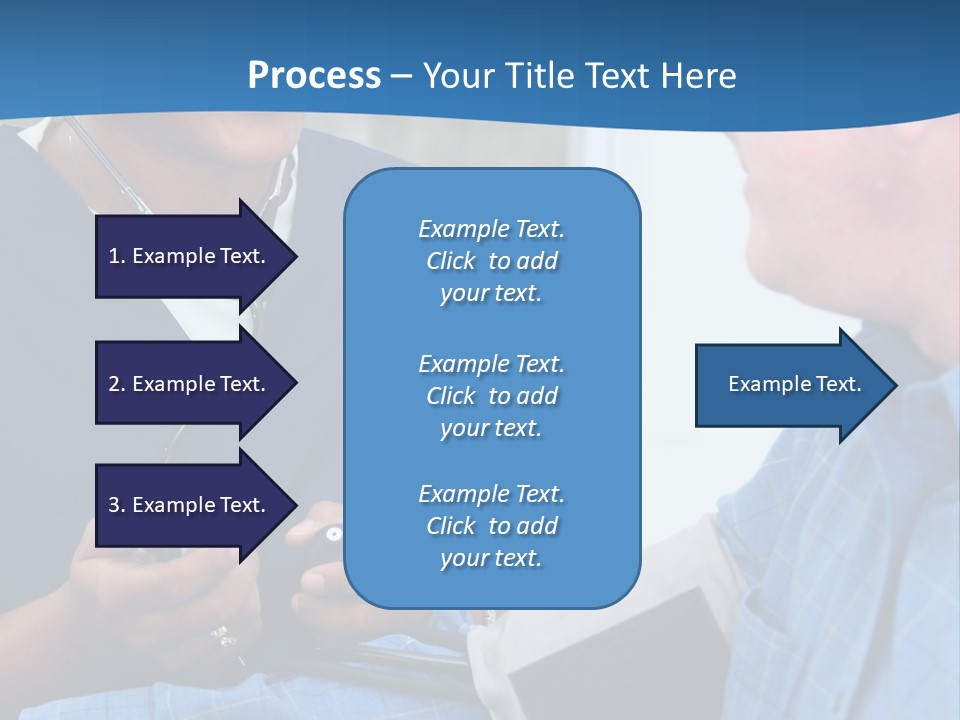 Man Having His Blood Pressure Checked By A Nurse PowerPoint Template
