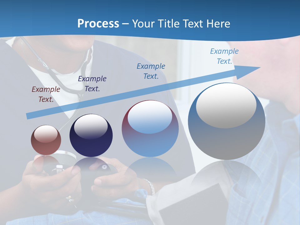 Man Having His Blood Pressure Checked By A Nurse PowerPoint Template
