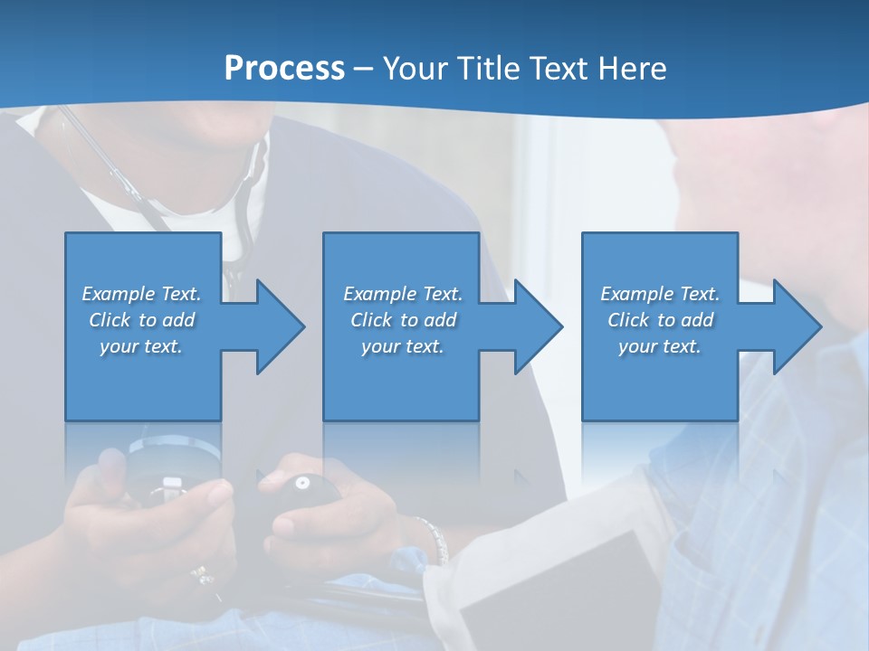 Man Having His Blood Pressure Checked By A Nurse PowerPoint Template