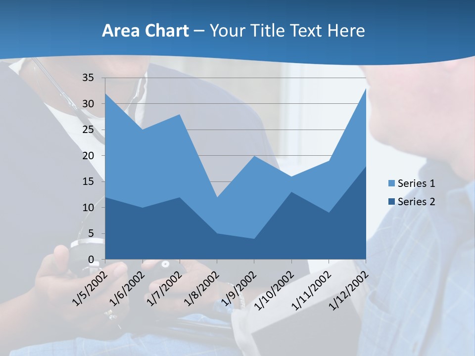 Man Having His Blood Pressure Checked By A Nurse PowerPoint Template