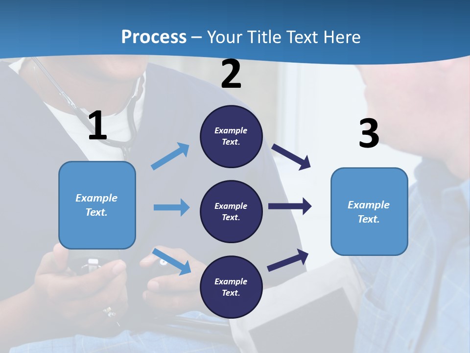 Man Having His Blood Pressure Checked By A Nurse PowerPoint Template