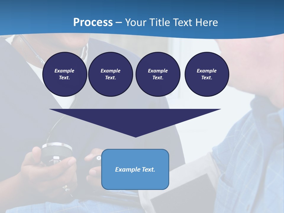 Man Having His Blood Pressure Checked By A Nurse PowerPoint Template