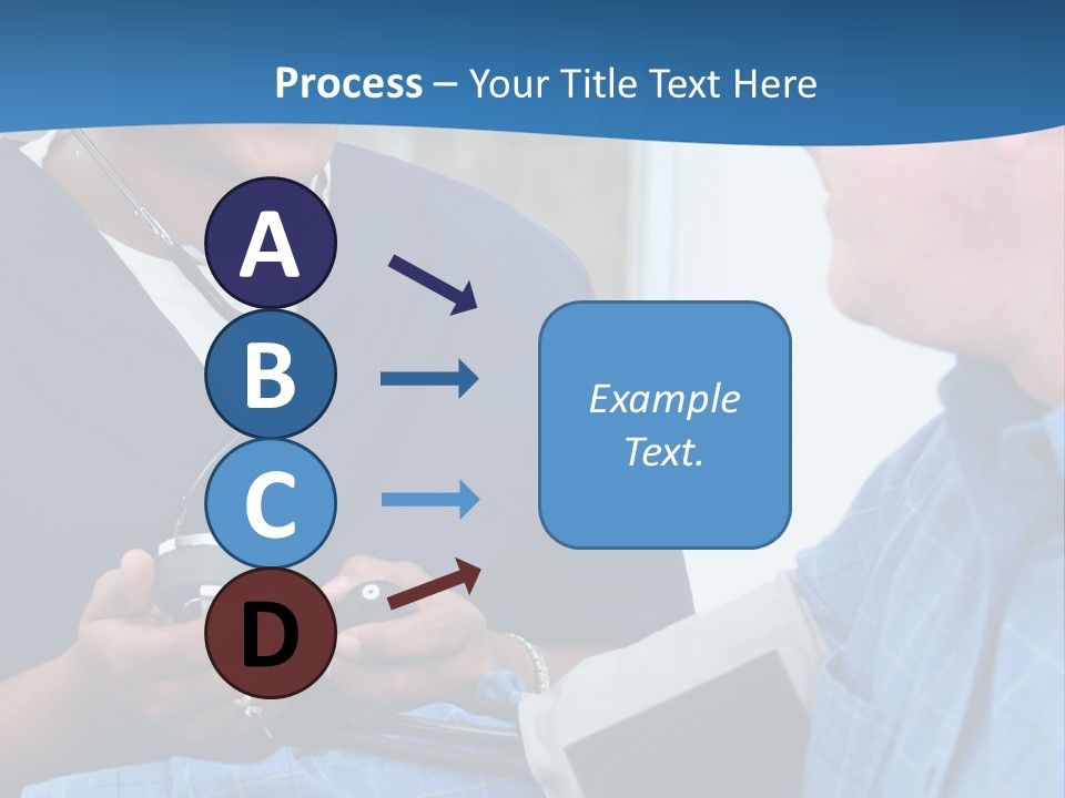 Man Having His Blood Pressure Checked By A Nurse PowerPoint Template