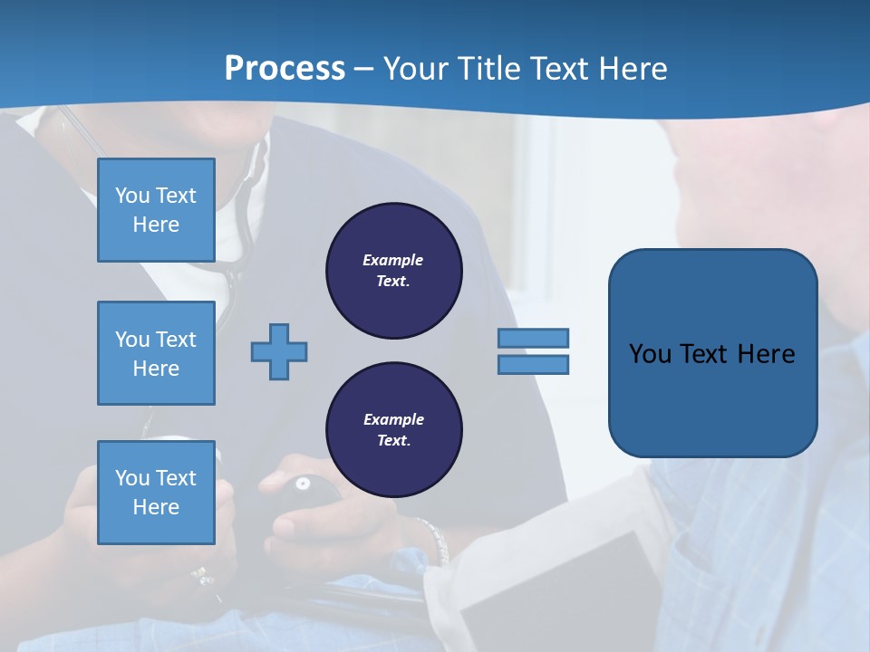 Man Having His Blood Pressure Checked By A Nurse PowerPoint Template