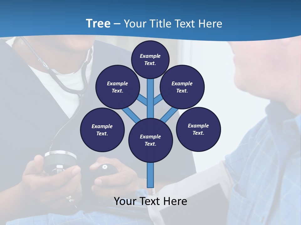 Man Having His Blood Pressure Checked By A Nurse PowerPoint Template