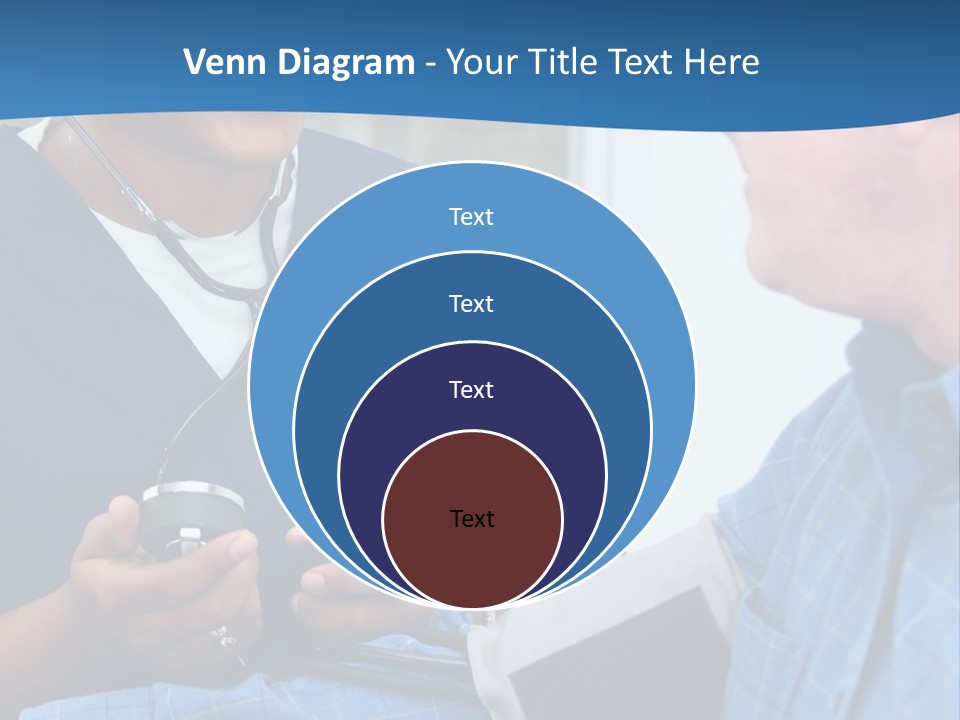 Man Having His Blood Pressure Checked By A Nurse PowerPoint Template