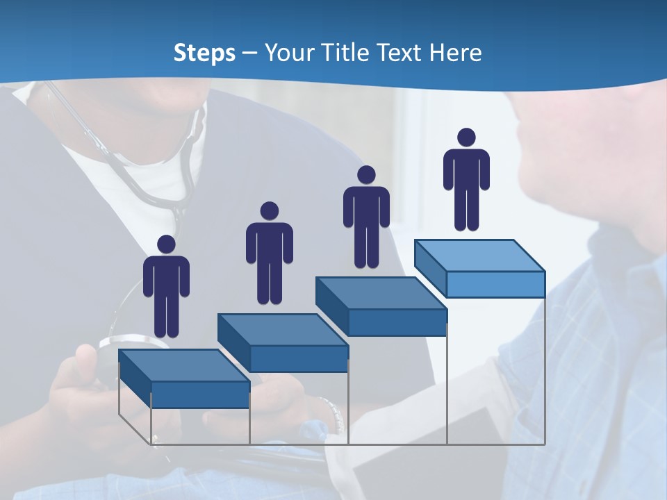 Man Having His Blood Pressure Checked By A Nurse PowerPoint Template