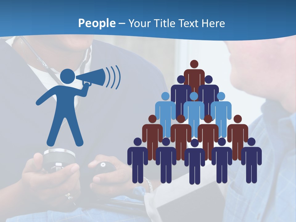 Man Having His Blood Pressure Checked By A Nurse PowerPoint Template