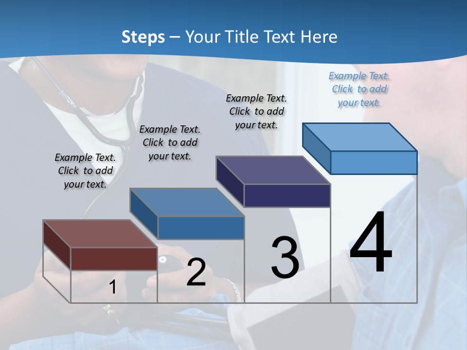 Man Having His Blood Pressure Checked By A Nurse PowerPoint Template