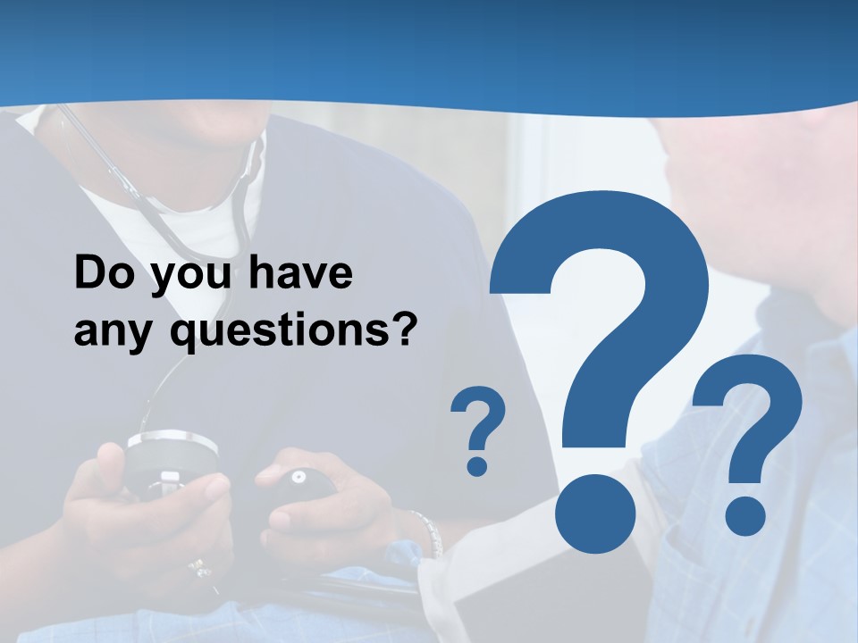 Man Having His Blood Pressure Checked By A Nurse PowerPoint Template