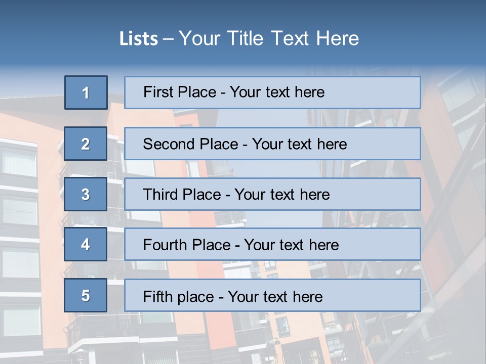 Apartment Houses In Finland PowerPoint Template