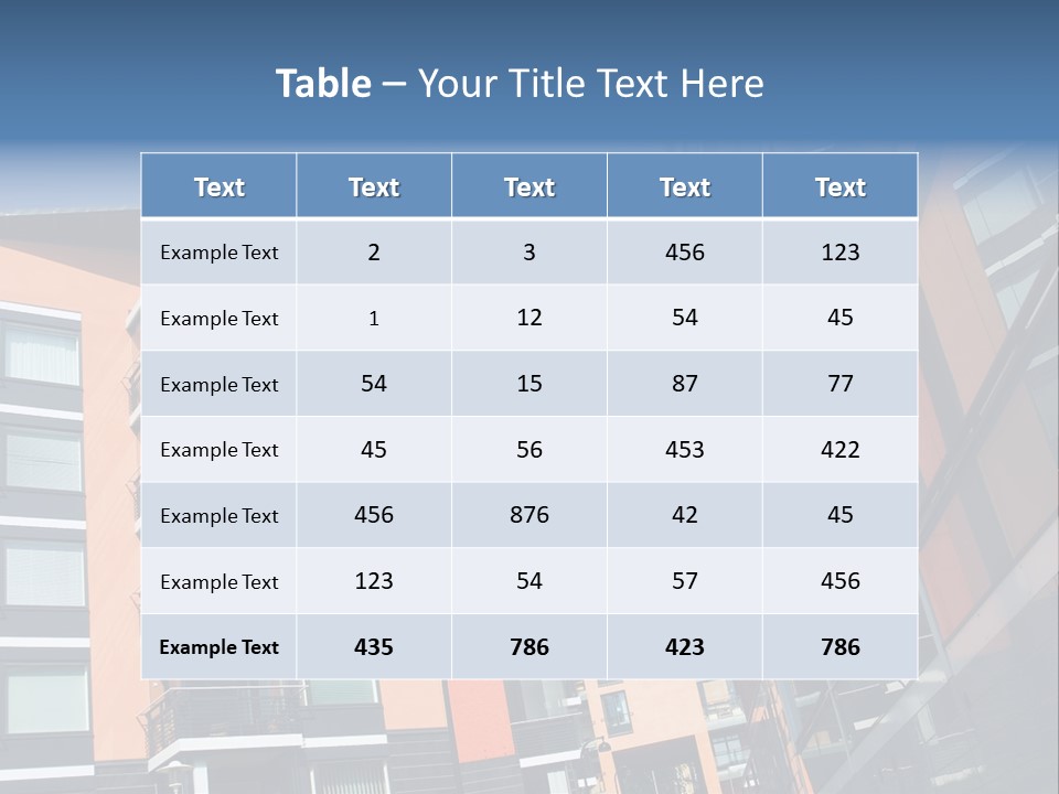 Apartment Houses In Finland PowerPoint Template