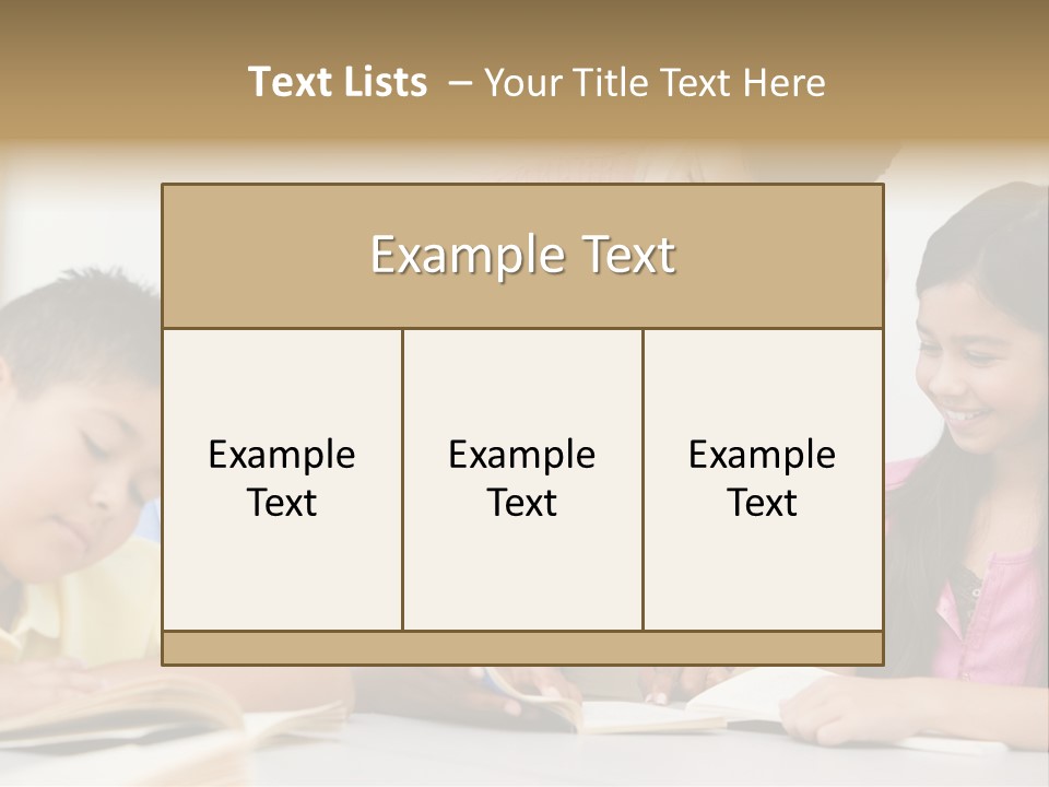A Group Of Children Sitting At A Table With A Teacher PowerPoint Template