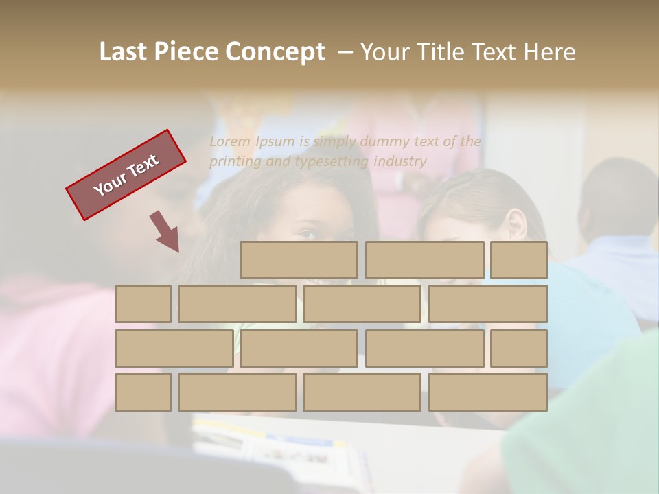 Female Pupil Being Bullied In Elementary School PowerPoint Template