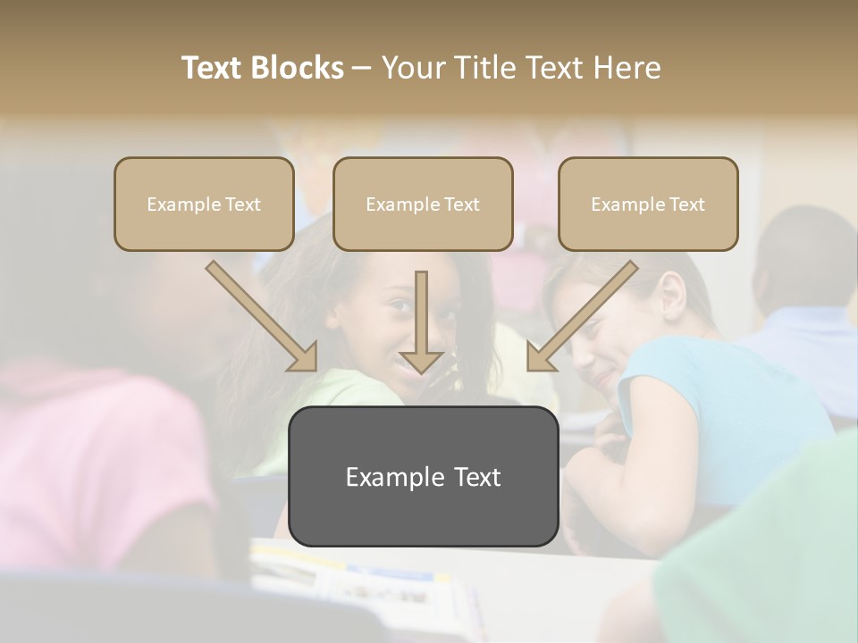 Female Pupil Being Bullied In Elementary School PowerPoint Template