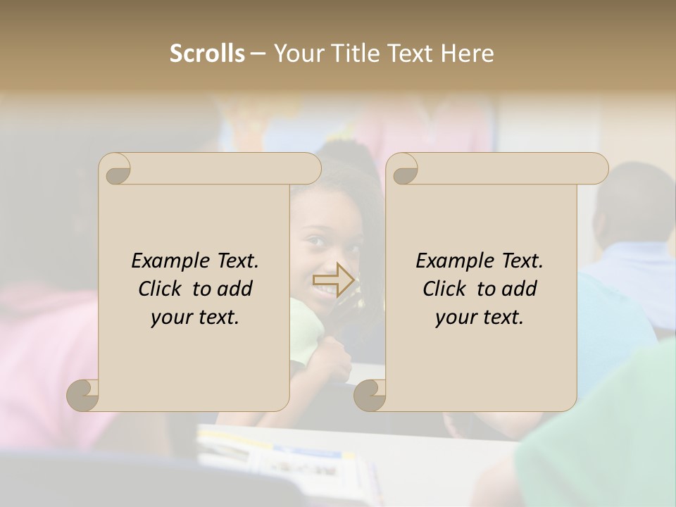 Female Pupil Being Bullied In Elementary School PowerPoint Template