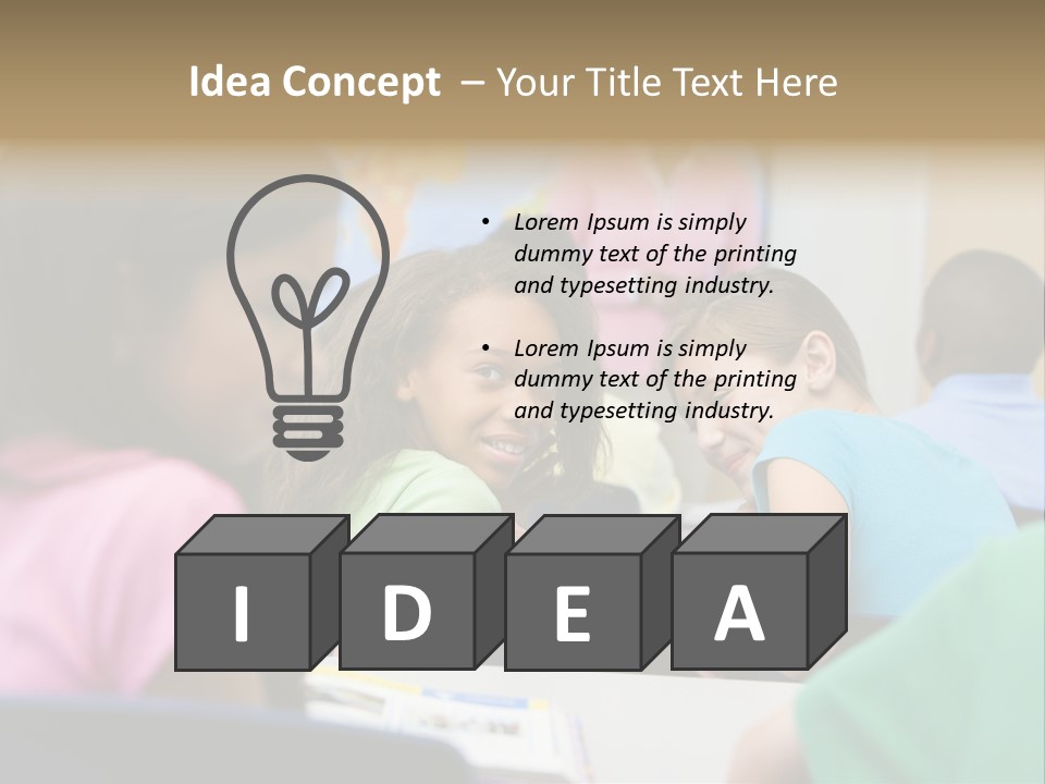 Female Pupil Being Bullied In Elementary School PowerPoint Template