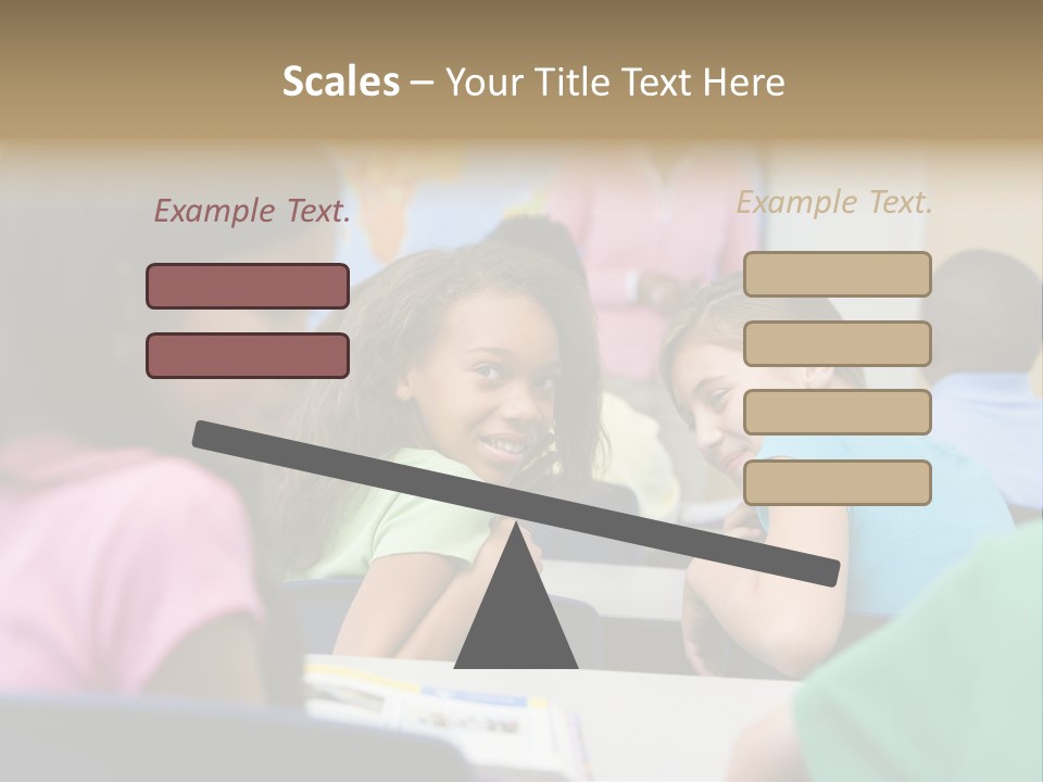 Female Pupil Being Bullied In Elementary School PowerPoint Template