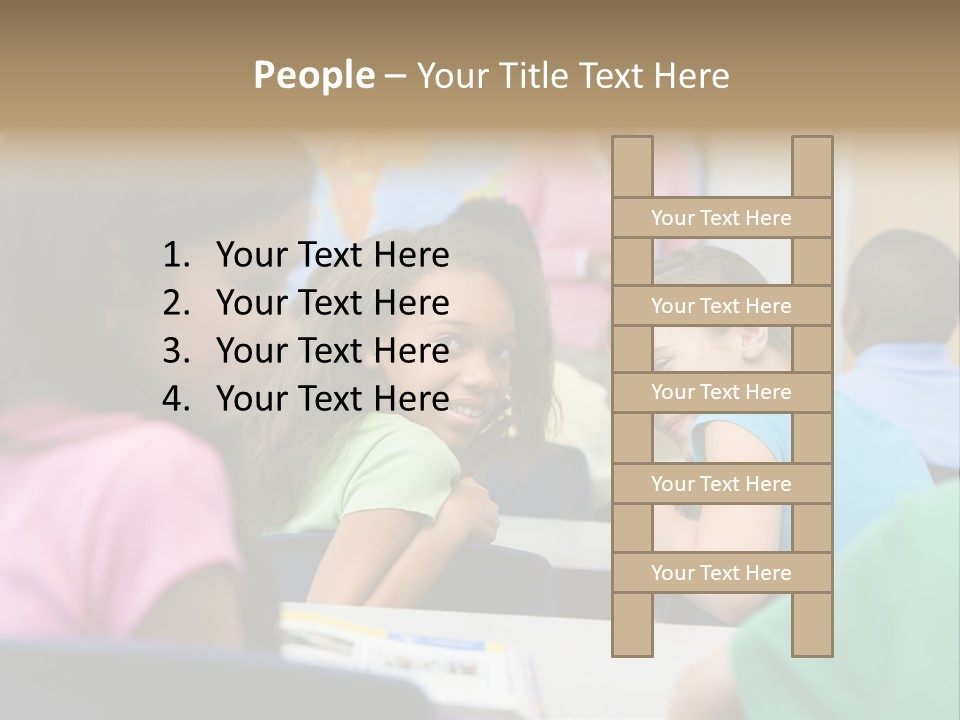 Female Pupil Being Bullied In Elementary School PowerPoint Template