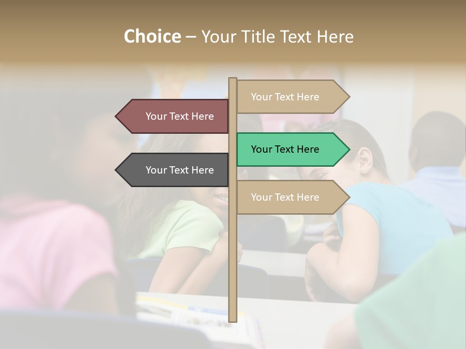 Female Pupil Being Bullied In Elementary School PowerPoint Template