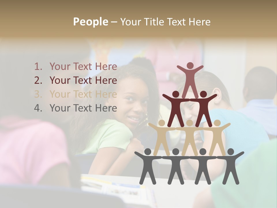 Female Pupil Being Bullied In Elementary School PowerPoint Template