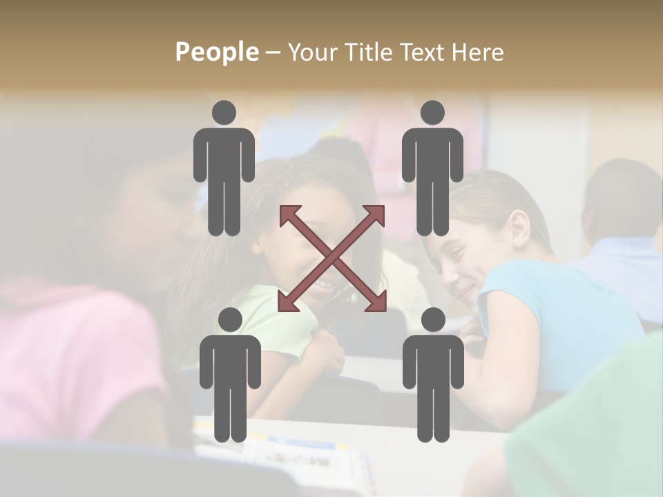 Female Pupil Being Bullied In Elementary School PowerPoint Template