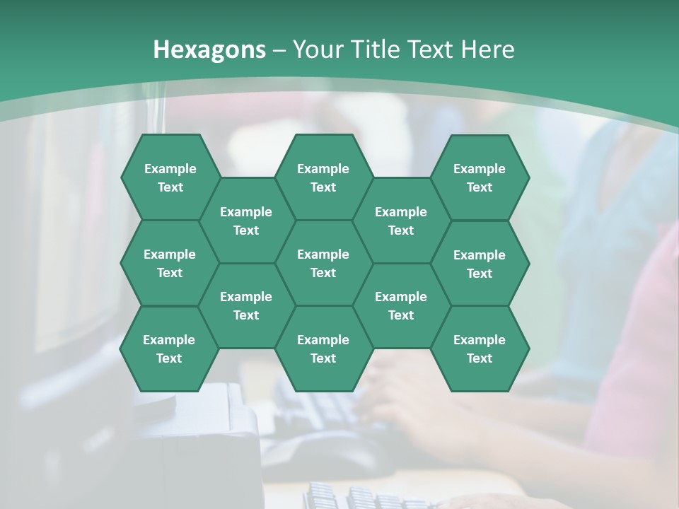 Male Pupil In Elementary School Computer Class PowerPoint Template