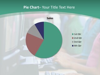 Male Pupil In Elementary School Computer Class PowerPoint Template