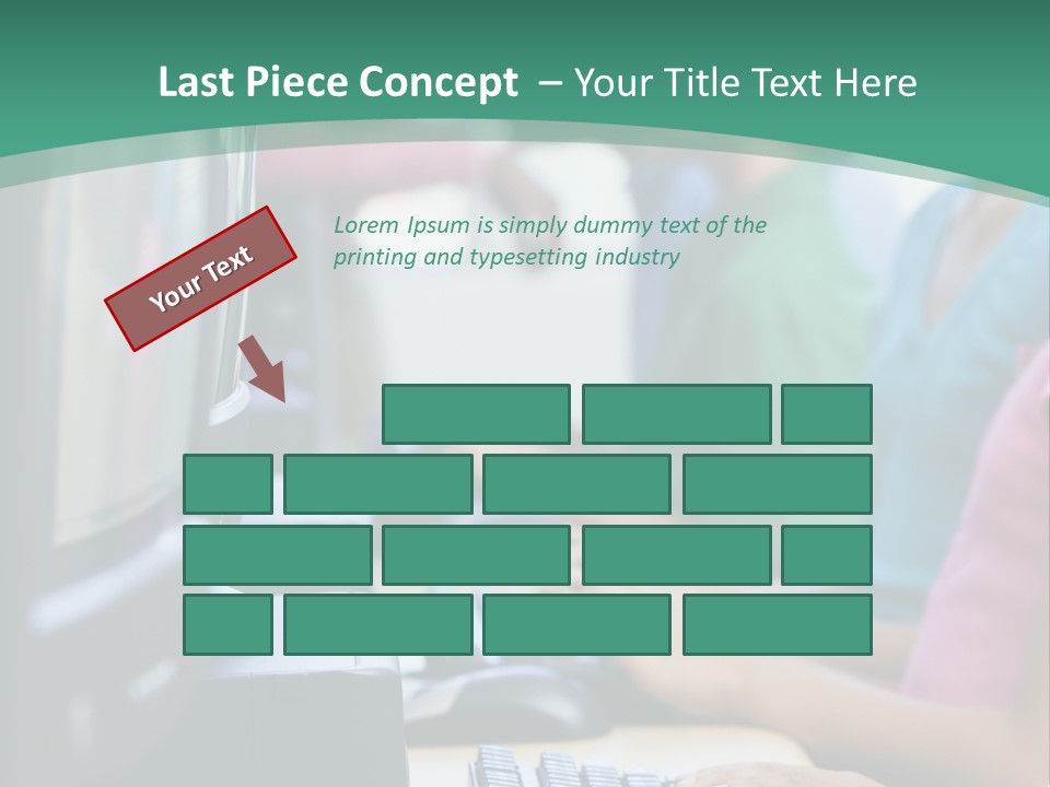 Male Pupil In Elementary School Computer Class PowerPoint Template