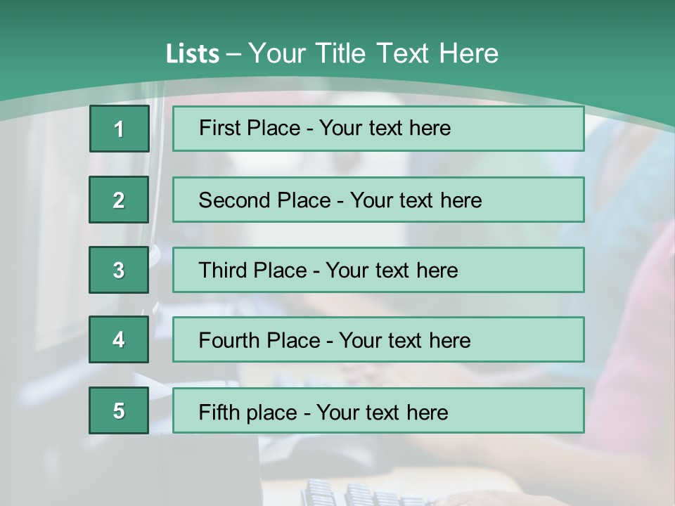 Male Pupil In Elementary School Computer Class PowerPoint Template