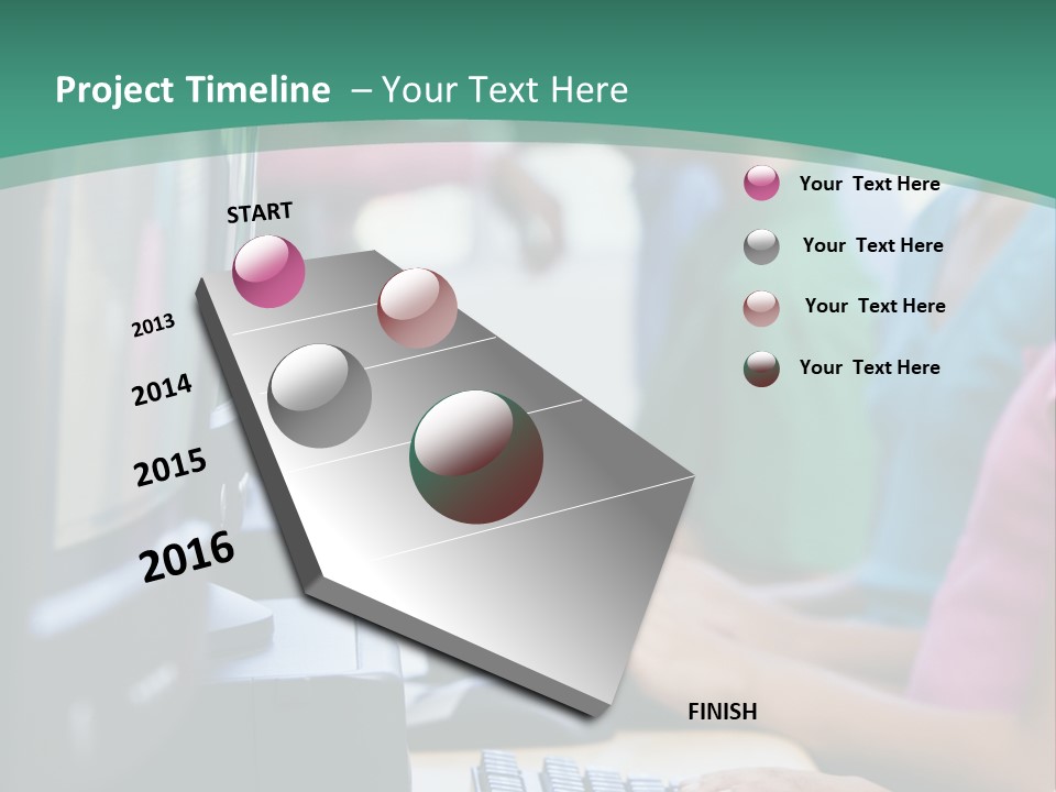 Male Pupil In Elementary School Computer Class PowerPoint Template
