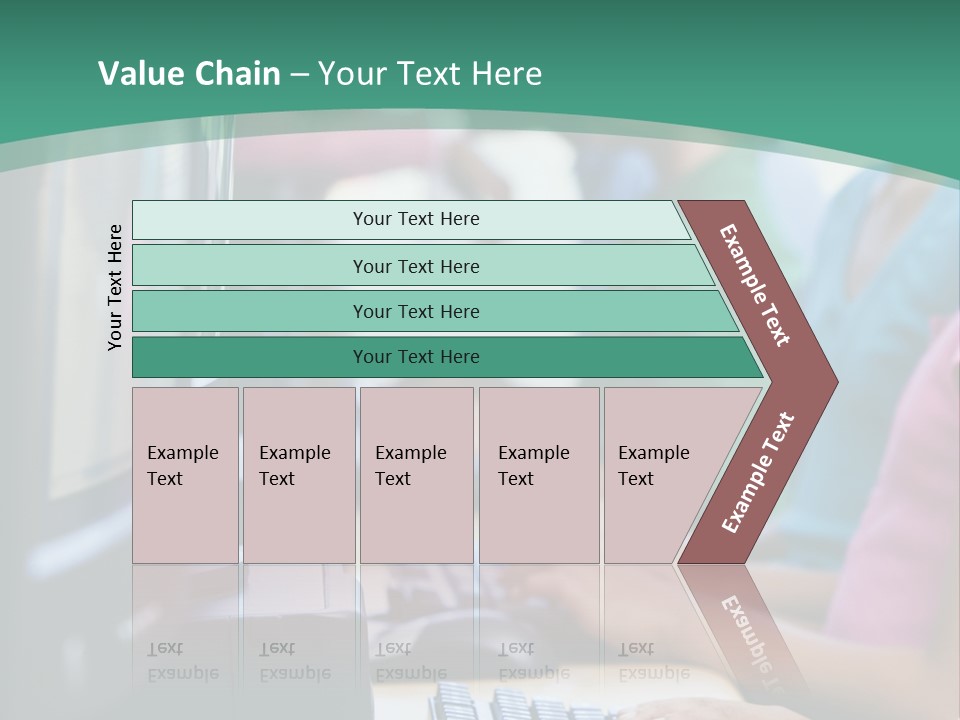 Male Pupil In Elementary School Computer Class PowerPoint Template