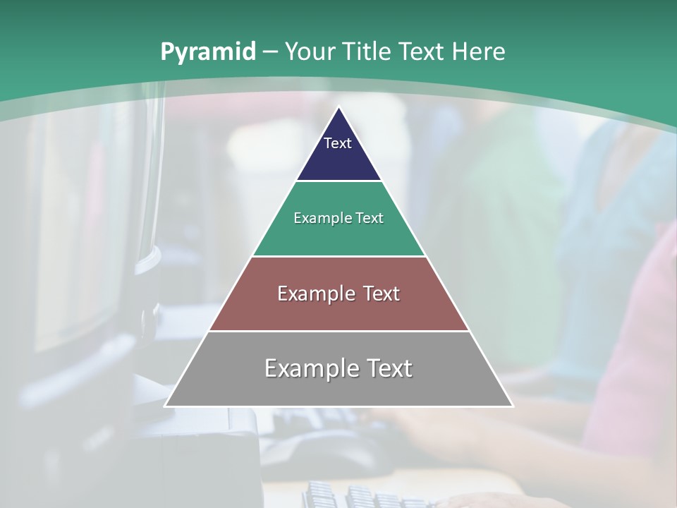 Male Pupil In Elementary School Computer Class PowerPoint Template