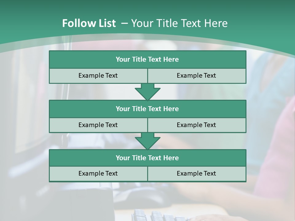 Male Pupil In Elementary School Computer Class PowerPoint Template
