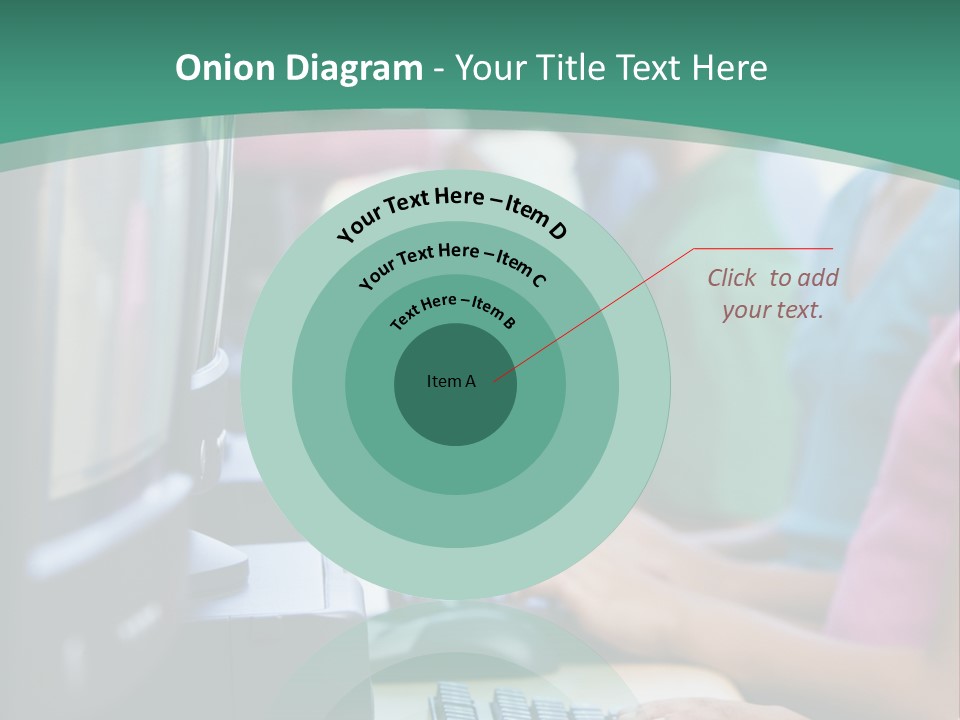 Male Pupil In Elementary School Computer Class PowerPoint Template