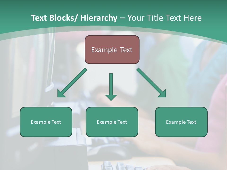 Male Pupil In Elementary School Computer Class PowerPoint Template