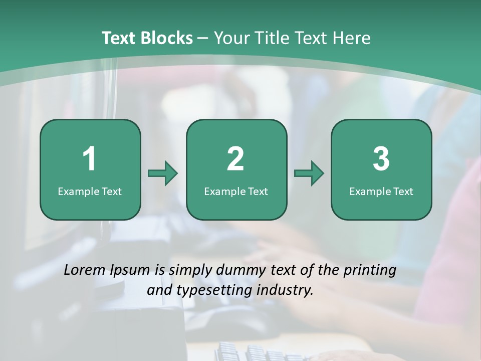 Male Pupil In Elementary School Computer Class PowerPoint Template