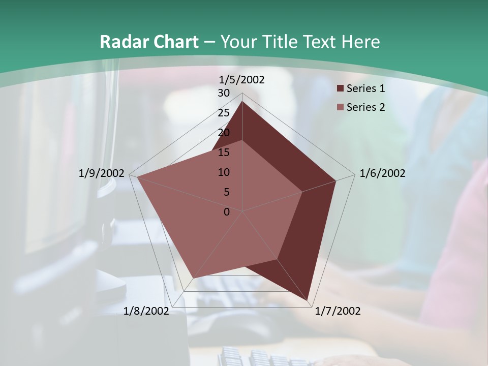 Male Pupil In Elementary School Computer Class PowerPoint Template