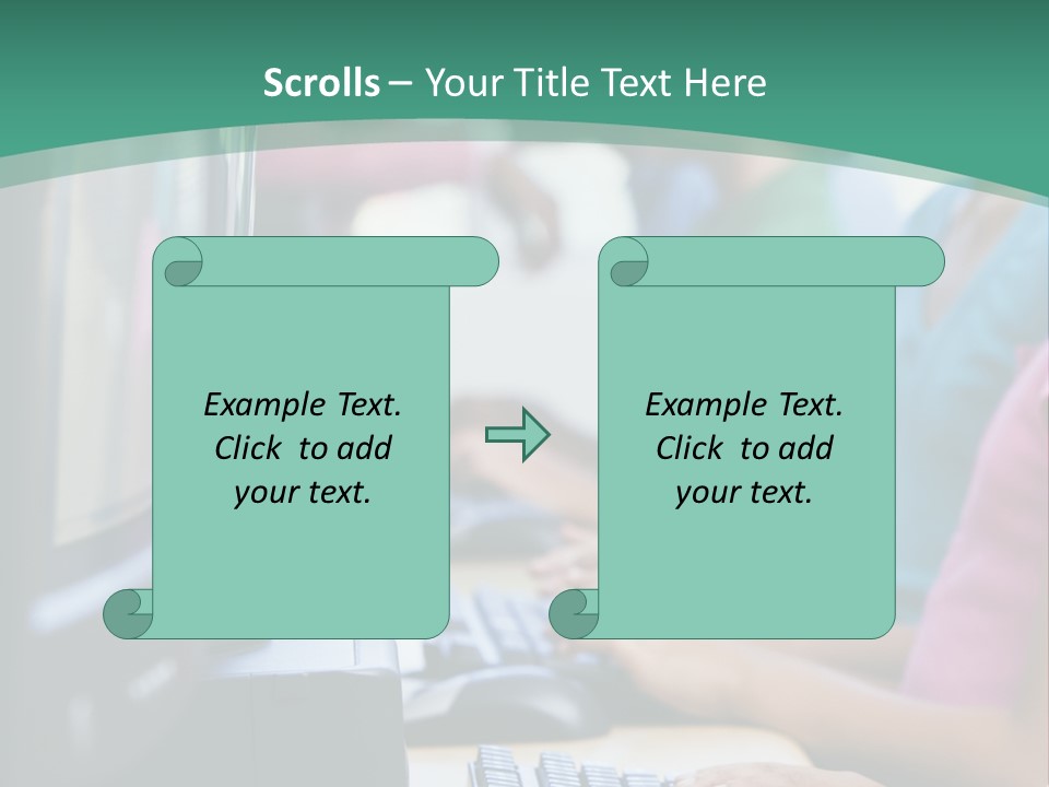 Male Pupil In Elementary School Computer Class PowerPoint Template