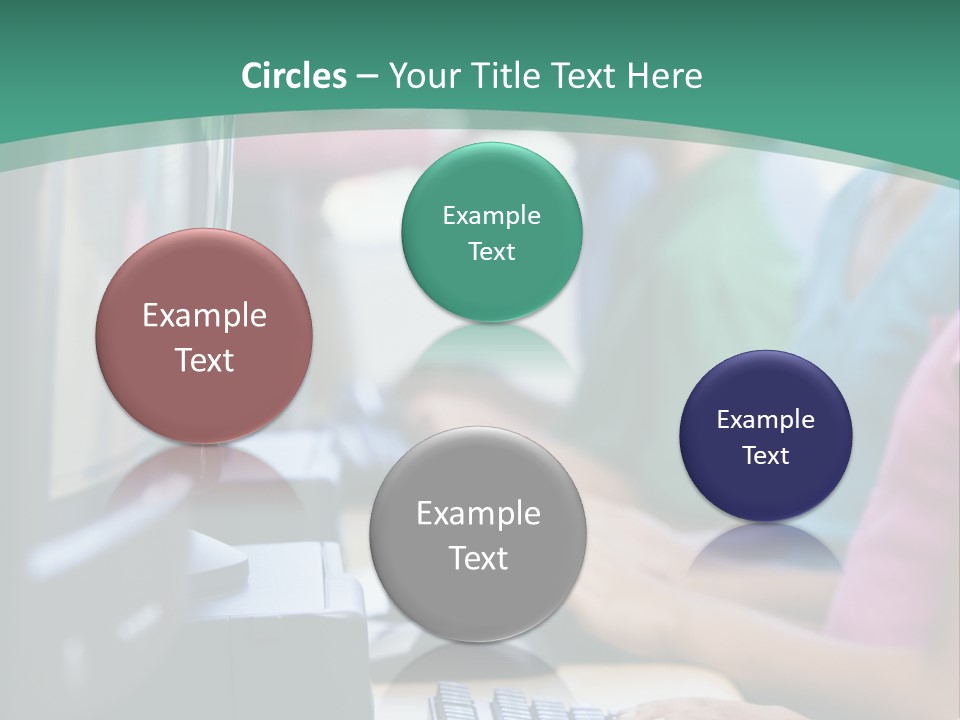 Male Pupil In Elementary School Computer Class PowerPoint Template