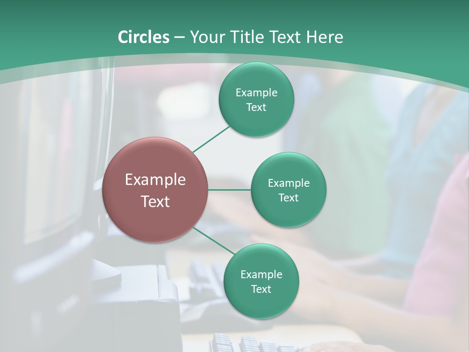 Male Pupil In Elementary School Computer Class PowerPoint Template