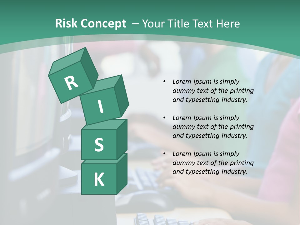 Male Pupil In Elementary School Computer Class PowerPoint Template