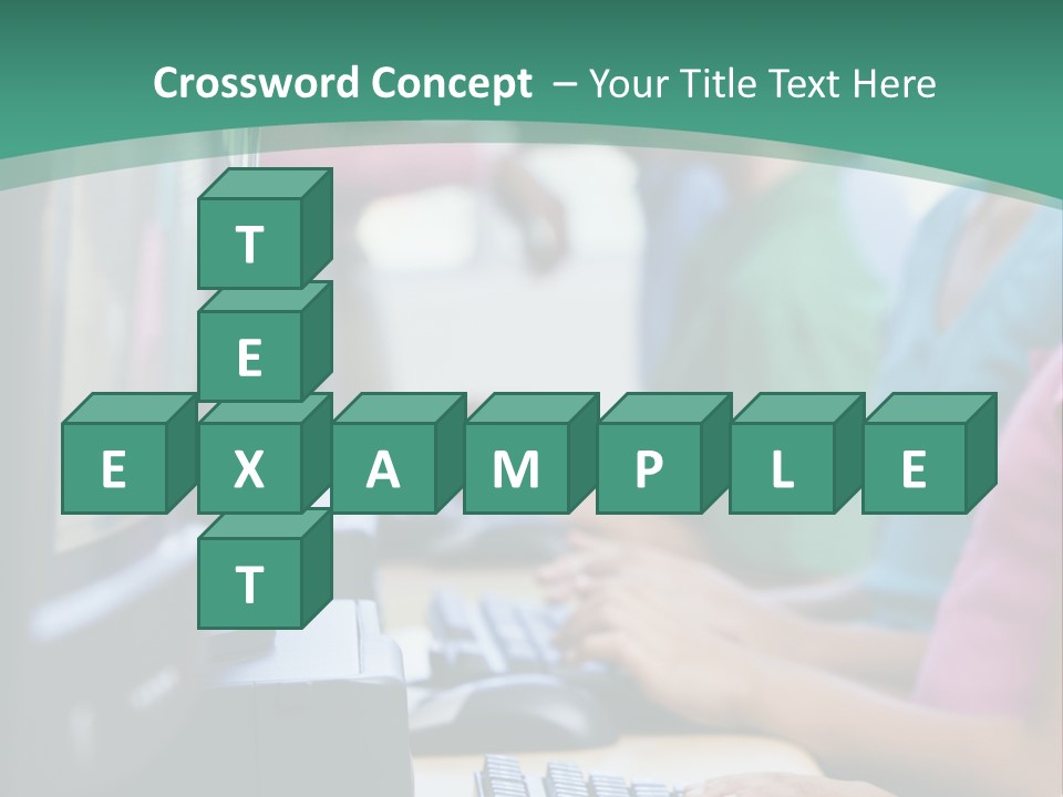 Male Pupil In Elementary School Computer Class PowerPoint Template