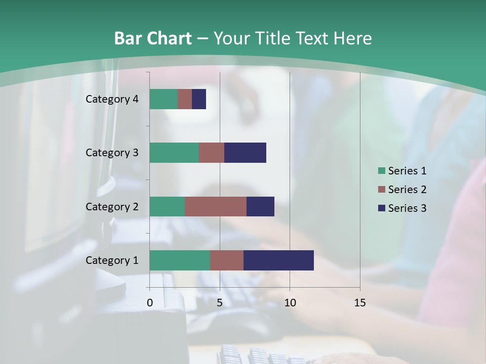 Male Pupil In Elementary School Computer Class PowerPoint Template