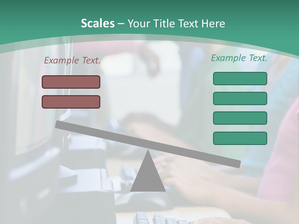 Male Pupil In Elementary School Computer Class PowerPoint Template
