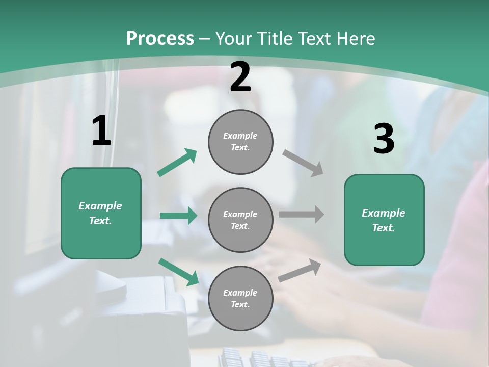 Male Pupil In Elementary School Computer Class PowerPoint Template