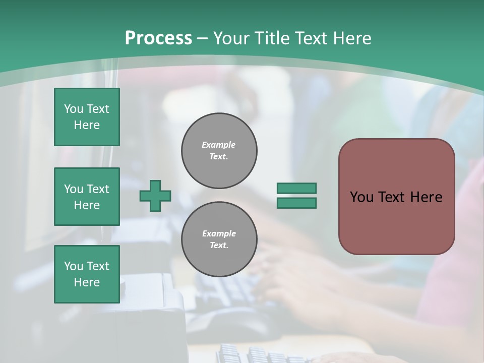Male Pupil In Elementary School Computer Class PowerPoint Template