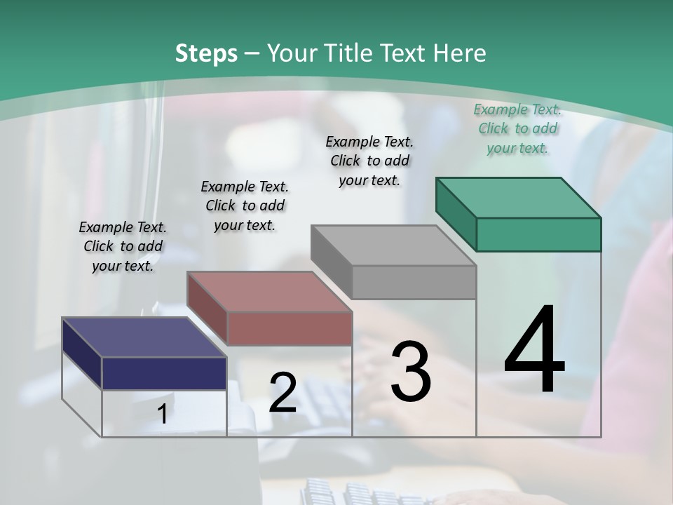 Male Pupil In Elementary School Computer Class PowerPoint Template