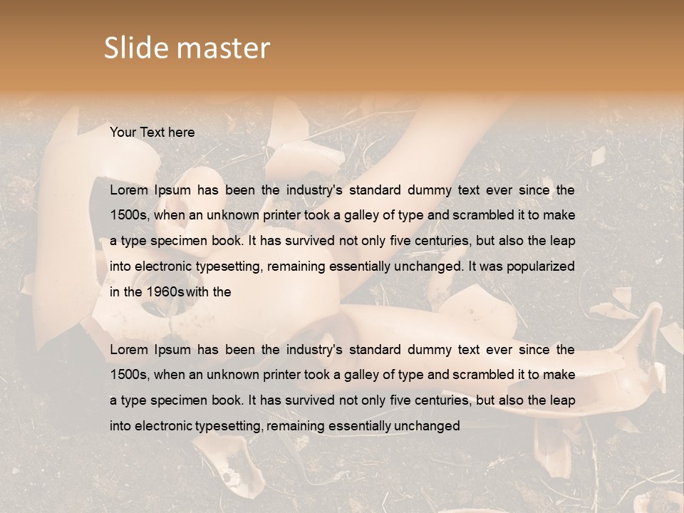 The Old, Broken Doll On The Ground PowerPoint Template