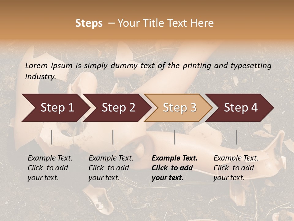 The Old, Broken Doll On The Ground PowerPoint Template
